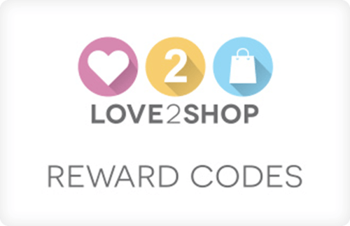 Love2shop Reward Code voucher